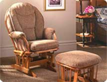 Bow Back Glider Rocker Chair-3001NKM