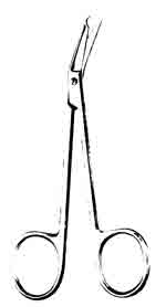 Crown Stitch Scissors, 4-1/2 in, Angled, Delicate-646-601FSI
