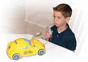 Checker Nebulizer (Yellow, Piston Powered)-Y-04081DRV