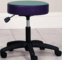 5-Leg Pneumatic Stool w/ Multi-Color Top-M-5312CLT
