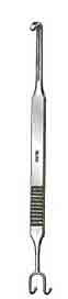 Cottle Knife Guide and Retractors 8in Double End Ball Tip Prongs, 10mm Wide, and 5mm Wide Slotted Hook-532-305FSI