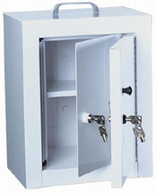 Narcotics Box Medium Double Door Double Lock-0272HRF