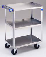 Standard Duty 3 Shelf SS Utility Carts-113LKE