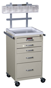 5 Drawer Mini Line Anesthesia Cart Specialty Package-SNA-K5413HRF