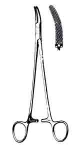 Heaney Needle Holder, 8-1/2 in, Curved Jaws-000-123FSI