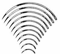 Regular Surgeons Needles, 3/8 Circle, Cutting Edge, #1-102-056FSI