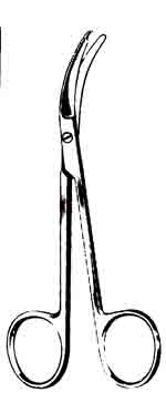 Northbent Stitch Scissors, 4-3/4 in, Curved, Light Pattern-475-183FSI