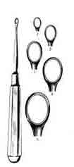 Piffard Dermal Curette, Size 1, 5-1/2in, Oval, Round Handle-814-164FSI