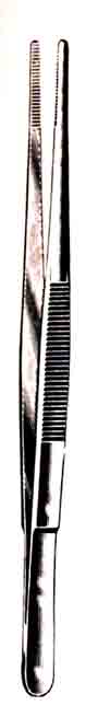 Dressing Forceps, Serrated Tips, 4-1/2-554-024FSI