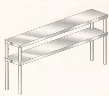 Stainless Steel Double Overshelf-6301-OD4ARO