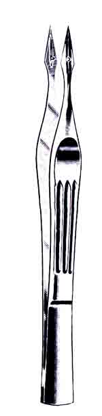 Carmalt (Walter) Splinter Forceps, Straight, 4-3/4 in-305-044FSI