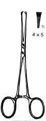 Allis-Adair Tissue Forceps, 4x5 Teeth, Pediatric, 5-1/2in-285-065FSI