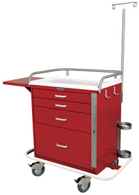 4 Drawer Short Emergency Specialty Cart Package-1036HRF