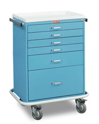 6 Drawer Tall Medical Workstation Standard Package-0546HRF