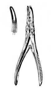 Zanfel-Jansen Rongeur, 7in, D/A, Curved, 5mm Bite-409-107FSI