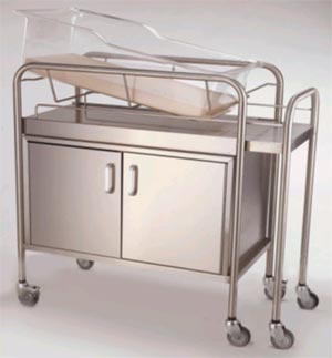 Stainless Steel Bassinet w/ 17in Closed Cabinet-21x8207NKM