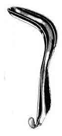 Sims Vaginal Speculum, Single End, Small Size, 1-1/16in x 2-1/2in-637-029FSI