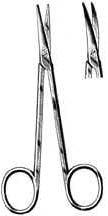 Strabismus Scissors, Curved, 4-1/2 in-813-447FSI