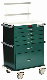 6 Drawer Tall Workstation Cart Specialty Package-1547HRF