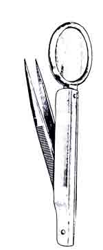 Splinter Forceps w/ Magnifier, 3 in-918-044FSI