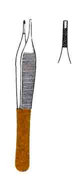 Brown-Adson Tissue Forceps, Tungsten Carbide Inlays, 4-3/4 in-558-324FSI
