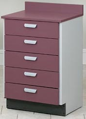 Free Standing Five Drawers Treatment Cabinet-5088CLT