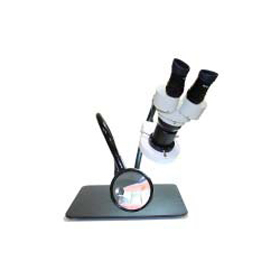5X/10X scope with fluorescent ring light on 18� arm plus Bend-e MagLens on arm- table base-A2-DBLW