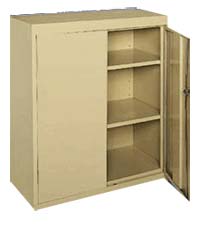 Classic Counter Height Cabinet w/ Adjustable Shelves-00-248163-12ACSAND