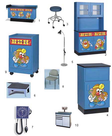 Pediatric Exam Room Deluxe Package-PDPMHSM