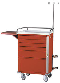 E-Series 30-inch Cabinet 6 Drawer Emergency Cart Specialty Package-SME6-03EHRF