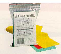 Exercise Bands, Latex Free - Yellow, Thin-MMHYG168-YEL-mse