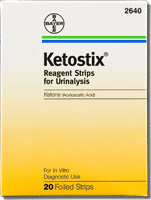 Keto-Diastix Reagent Strips-0462INM