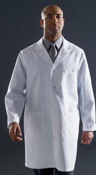 Men's Classic Poplin Staff Length Lab Coat-ETHW21TDMMD