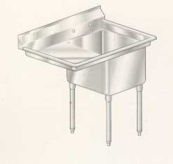 Stainless Steel Sink One Compartment-L02-0202-1FMARO