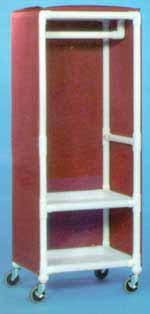 Mini Garment Rack w/Shelves-024RGMIPU