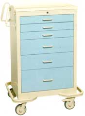 6 Drawer Mobile Workstation - Two-Toned-BS-036-TKM