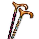 Fabric Wrapped Cane with Derby Handle-52007TNMGSI