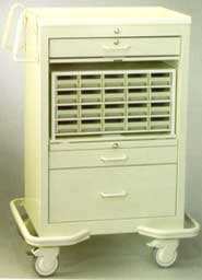 Steel - Medication Cart w/ Cassette w/ 20 Bins-GKPB-033-SUMMPD