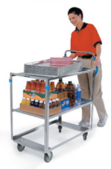 Medium Duty 2 Shelf SS Egronomic Carts-6820LKE