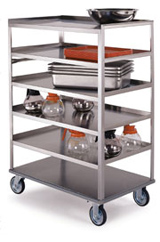 Medium Duty SS 6 Shelf Multi-Shelf Carts-334LKE