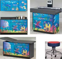Ocean Commotion Pediatric Exam Room Furniture P-Ocean Commotion Pkge