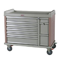 Standard Line 210 Capacity Unit Dose Medication Box Cart Standard Package-XOB012LSHRF