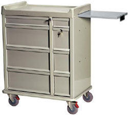 Standard Line 480 Capacity Punch Card Medication Cart Standard Package-CP084LSHRF