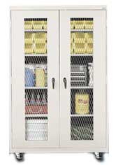 Vandal Resistant Mobile Storage Cabinet-00-278163-M4ATSAND