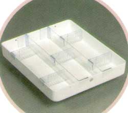 Mini Cart Tray w/ 5 Dividers-11-HMT