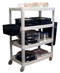 Four Shelf Serving/Bussing Food Carts-4CBILUX