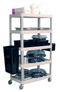 Five Shelf Serving/Bussing Food Carts-5CBILUX
