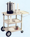 Three Shelf Food Serving Carts w/Side Shelf-03BCSLUX
