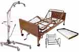 Hoyer Lift & Semi Electric (Single Crank) Hospital Bed Package%>