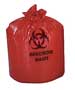 Red Liners Biohazard High Density Bags 24 in. x 24 in. 13 micron 10 gallon%>